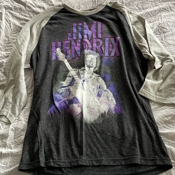 Vintage Style Jimi Hendrix Evolution Band Tee Rock Legend Concert Shirt Size L - Picture 1 of 3
